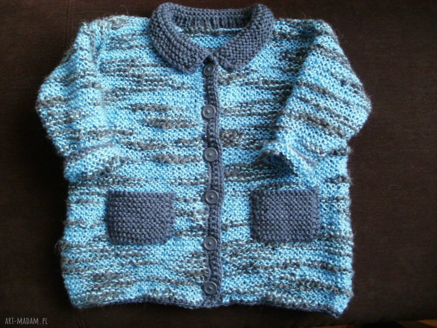 Kurteczka "Ciepły kubraczek" - ciepły sweterek handmade na jesienne spacery
