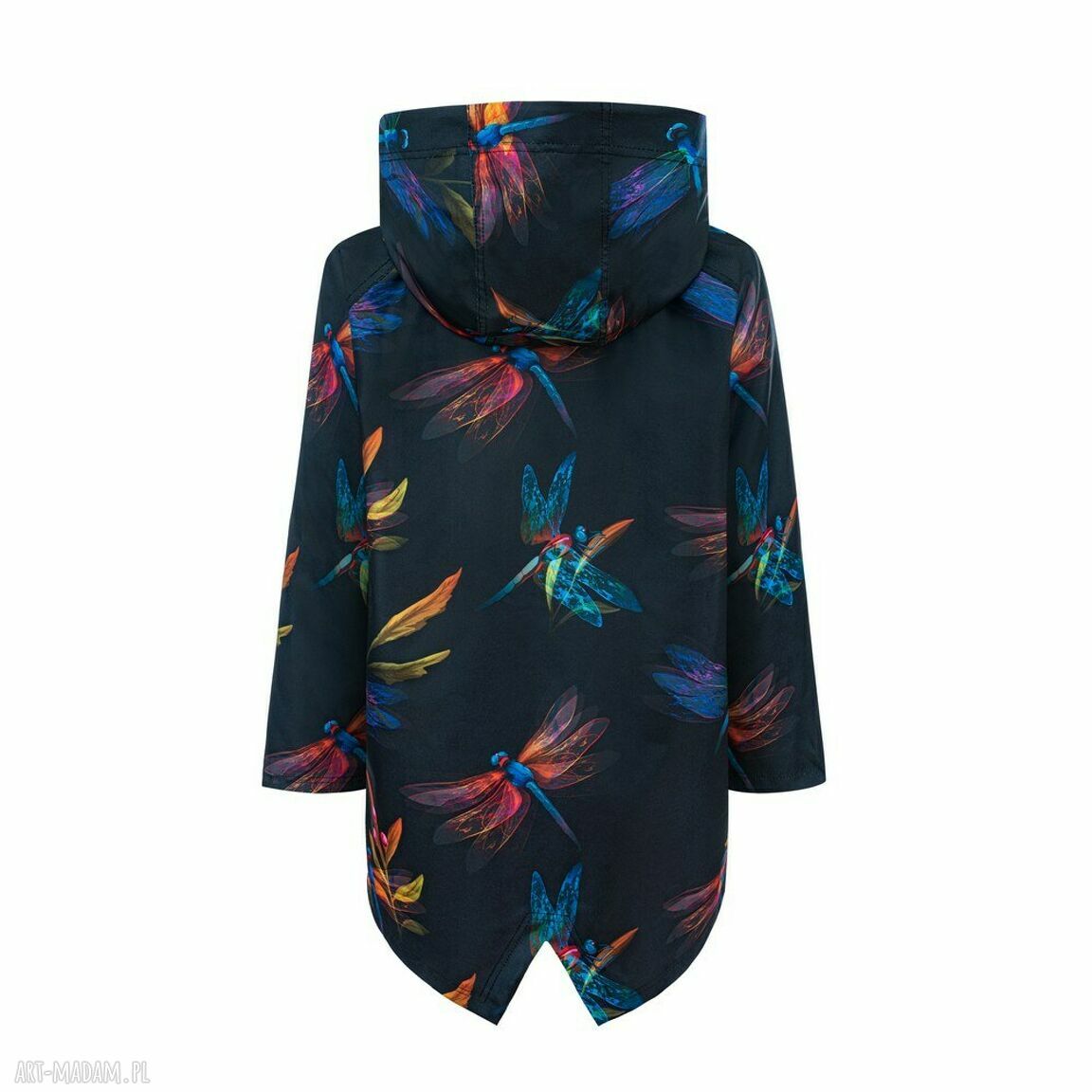 Lekka kurtka przejściowa damska z kapturem Nashani - handmade