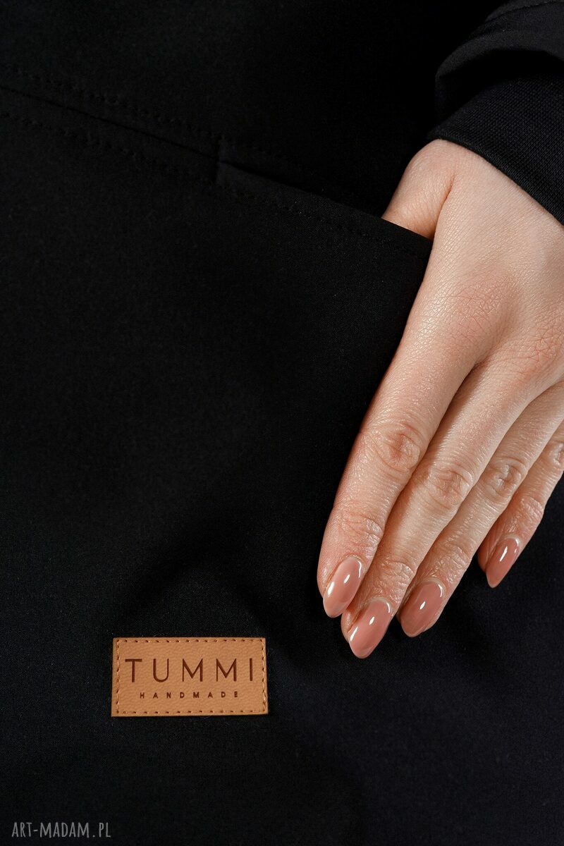 kurtki: kurtka softshell na wiosnę i jesień, czarna, przeciwdeszczowa Hand Made