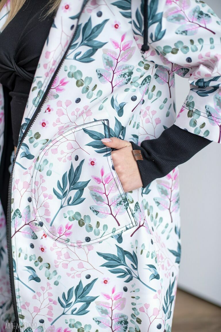 kurtki: Kurtka Spring jasny herbal HandMade