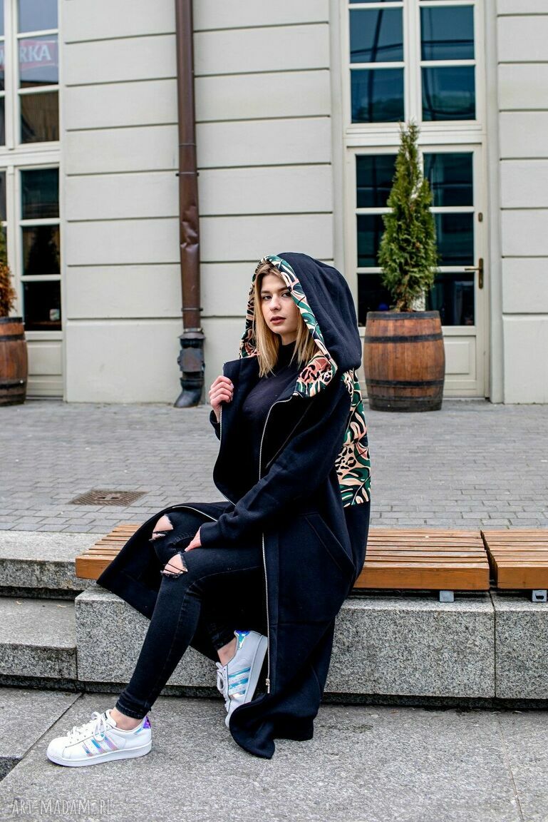 płaszcze: Mega długa bluza Brazylia HandMade