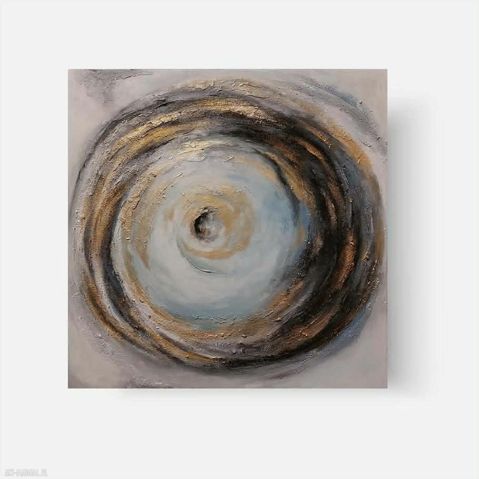 Abstrakcja - obraz akrylowy 60x60 cm Paulina Lebida (gotowy do zawieszenia)