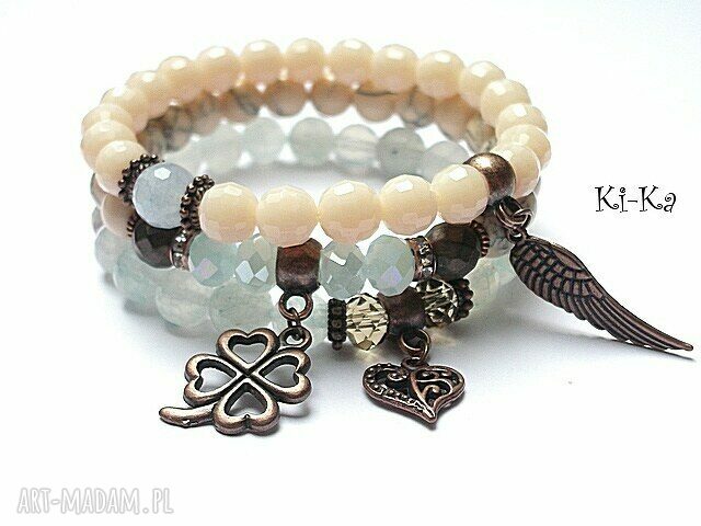 COOPER CREAM AND BLUE SET /06 2014/ handmade