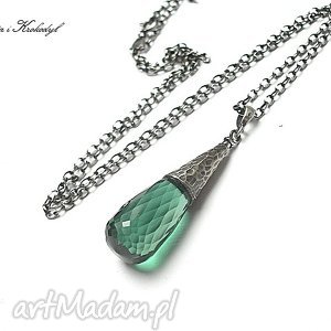 katia i krokodyl green quartz - naszyjnik