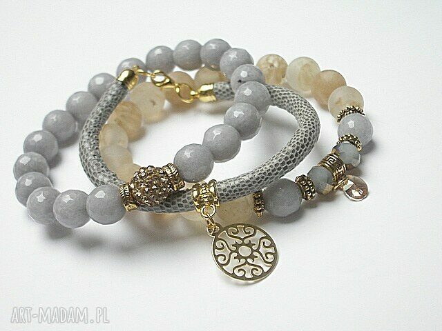 GREY AND CHAMPAGNE VOL. 9 /18.11.15/ set handmade