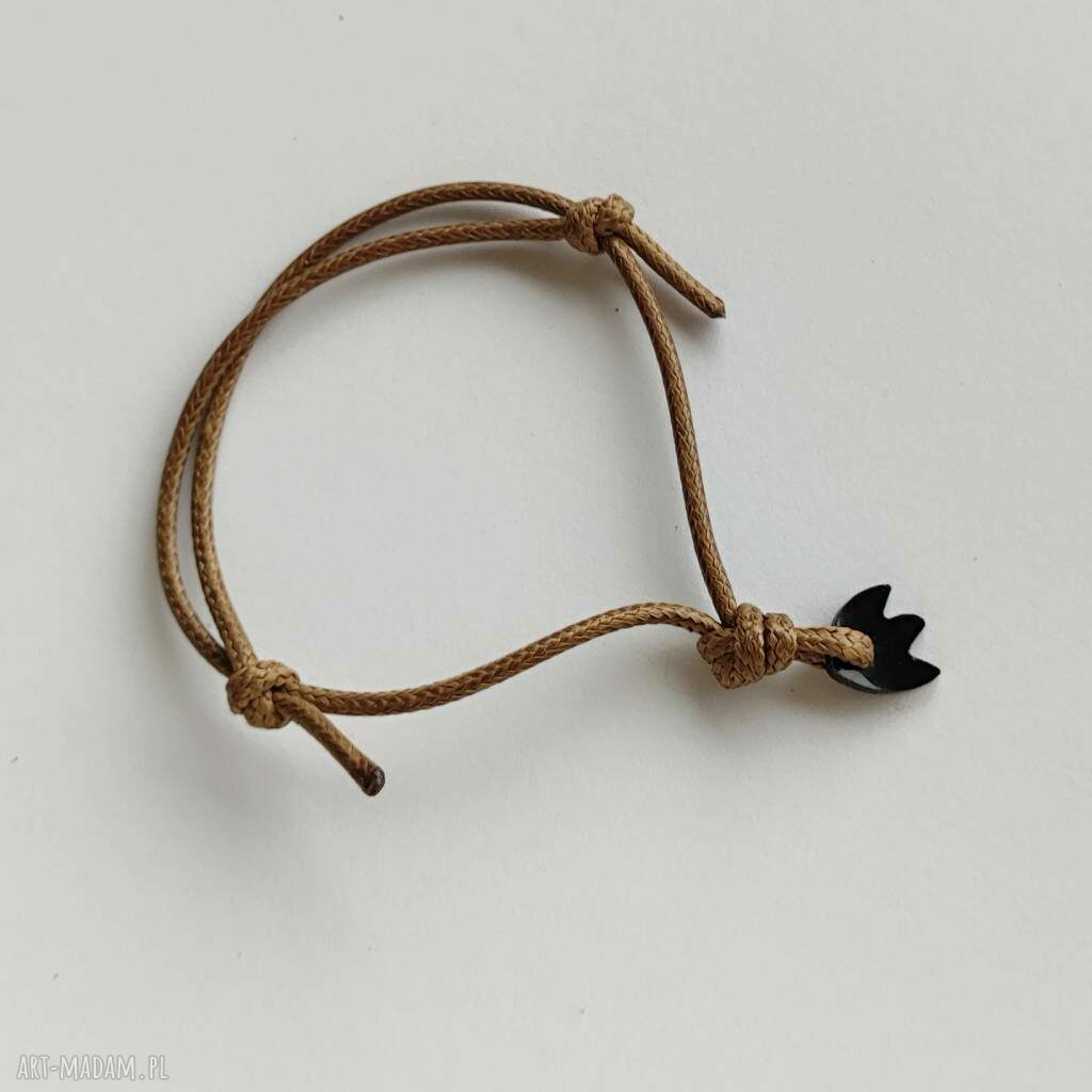 KWIAT - bransoletka na sznurku, regulowana, handmade