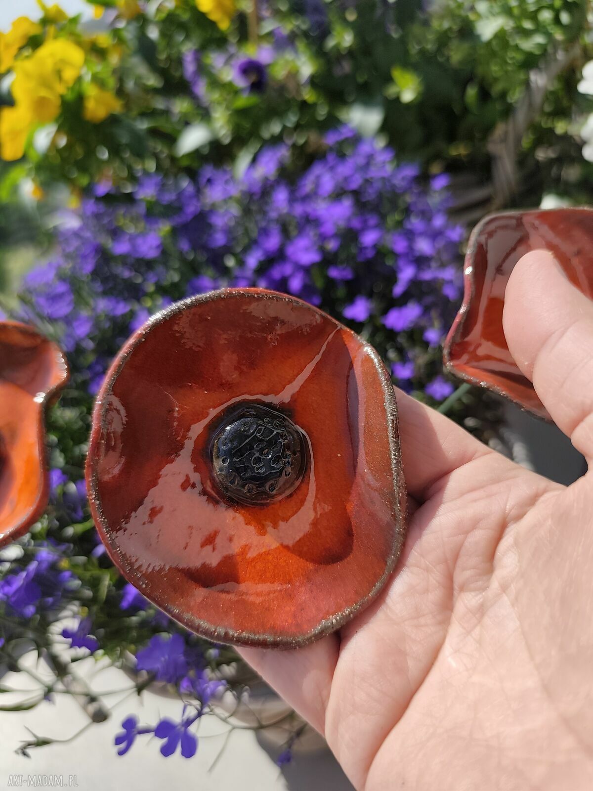 Kwiat ceramiczny mak - nie przekwita i zawsze wygląda pięknie