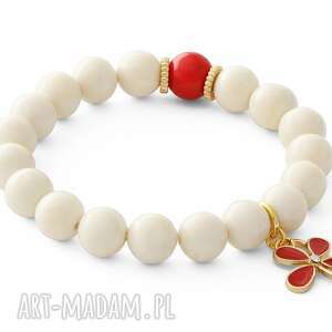 ivory jade with red point & flower