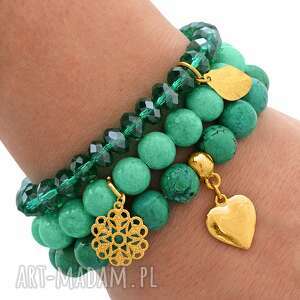 lavoga turquoise patina jade & emerald crystal