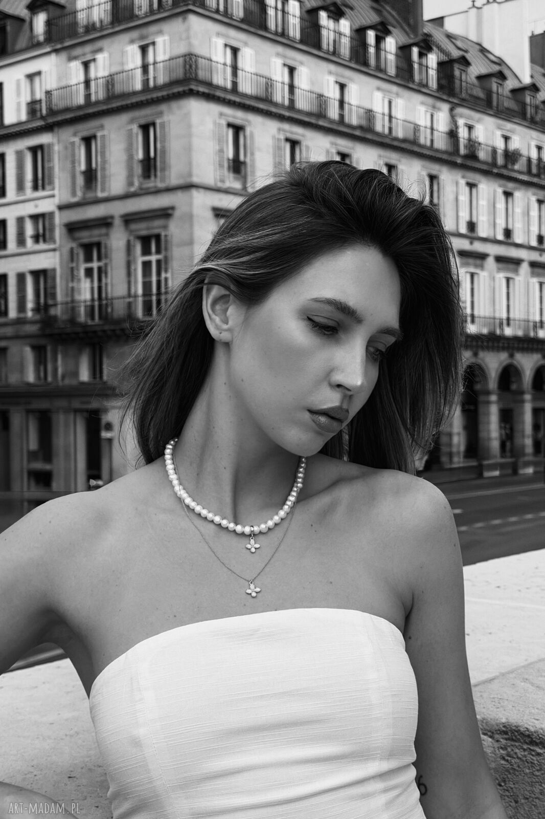 naszyjniki: Naszyjnik z różowego złota z kwiatkiem handmade