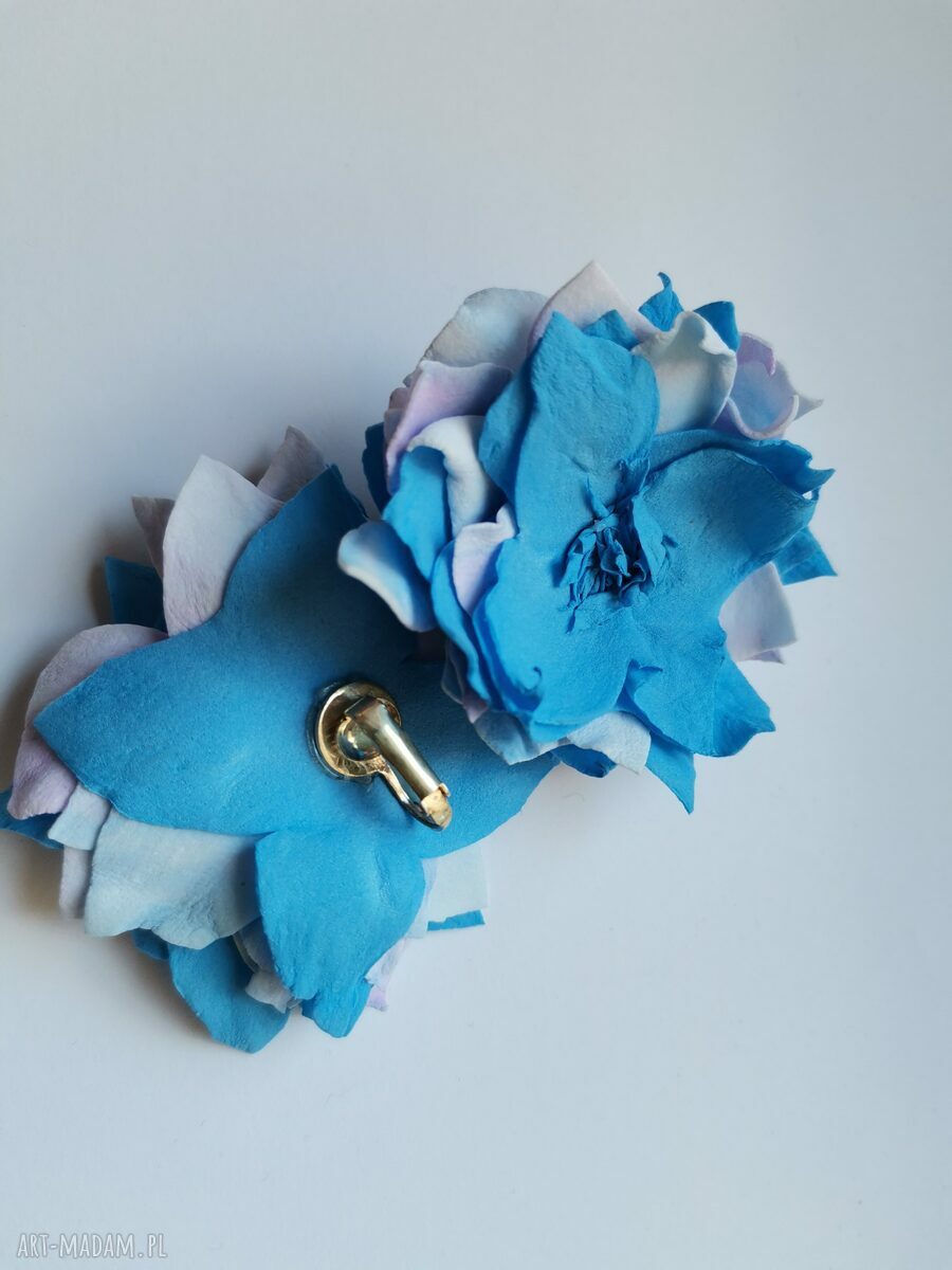Klipsy kwiatowe lekkie etno boho - handmade (Box x1)