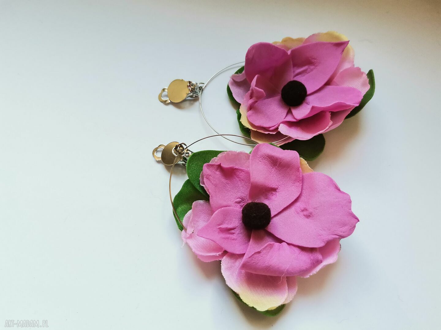 Klipsy kwiatowe lekkie Boho - Box x1