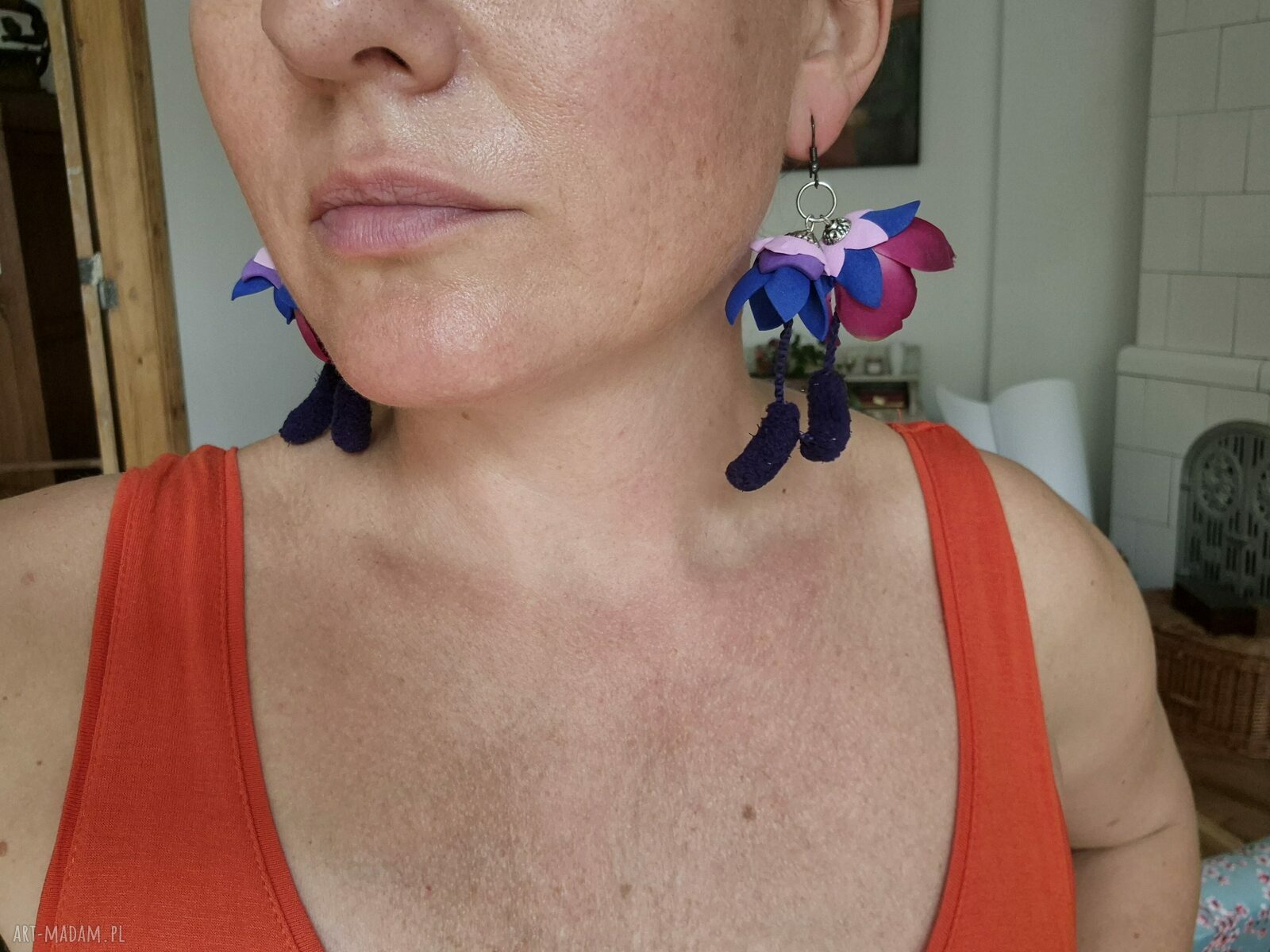 Kolczyki kwiatowe - lekkie boho, etno i folk