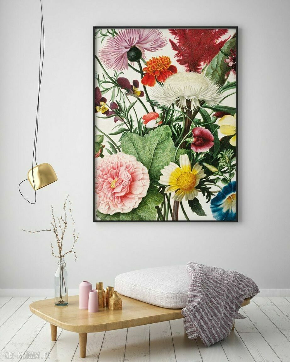 Kwiatowy kadr - plakat roślinny 40x50 cm