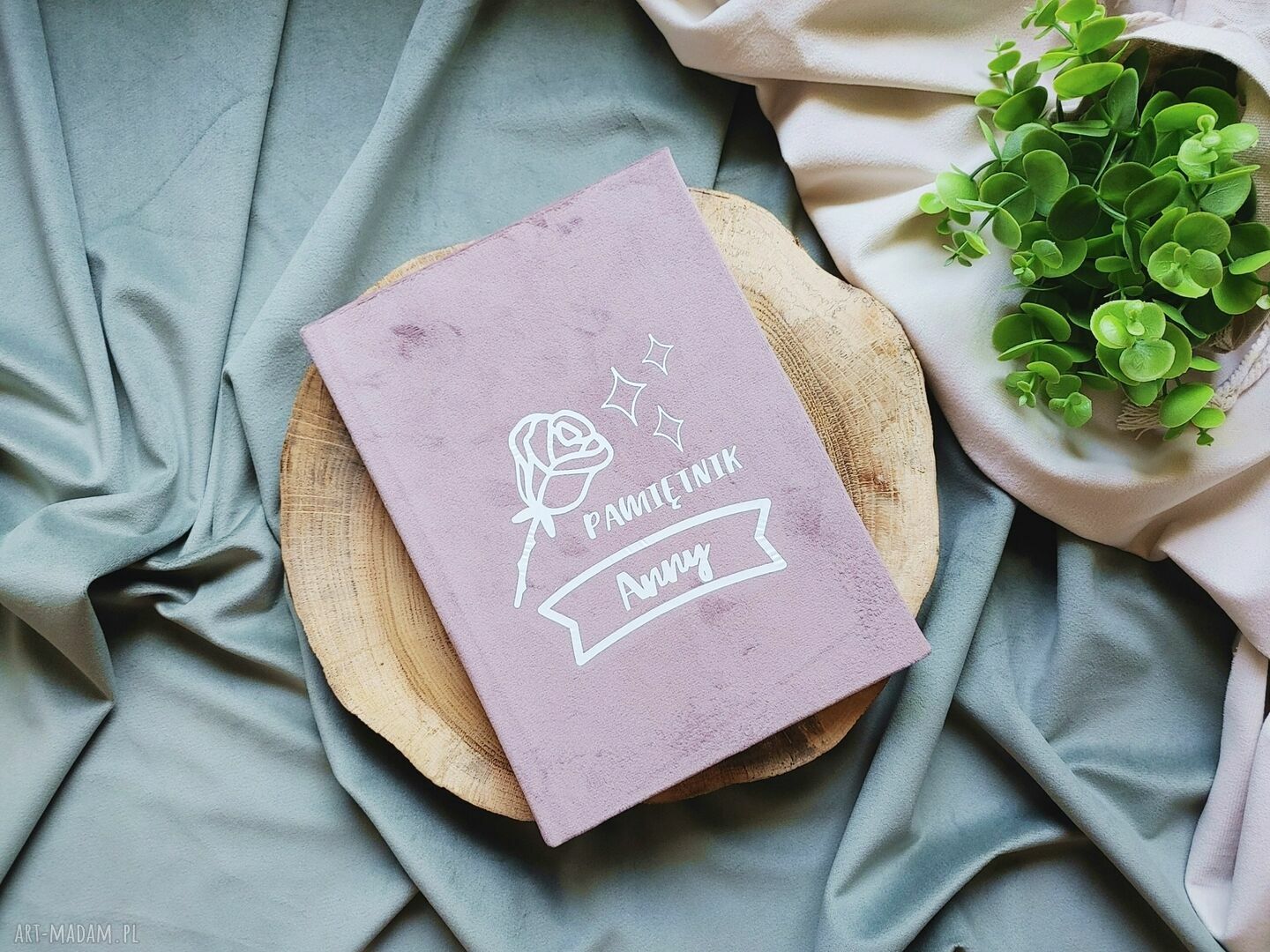 Kwiatowy notes - pamiętnik z personalizacją A5