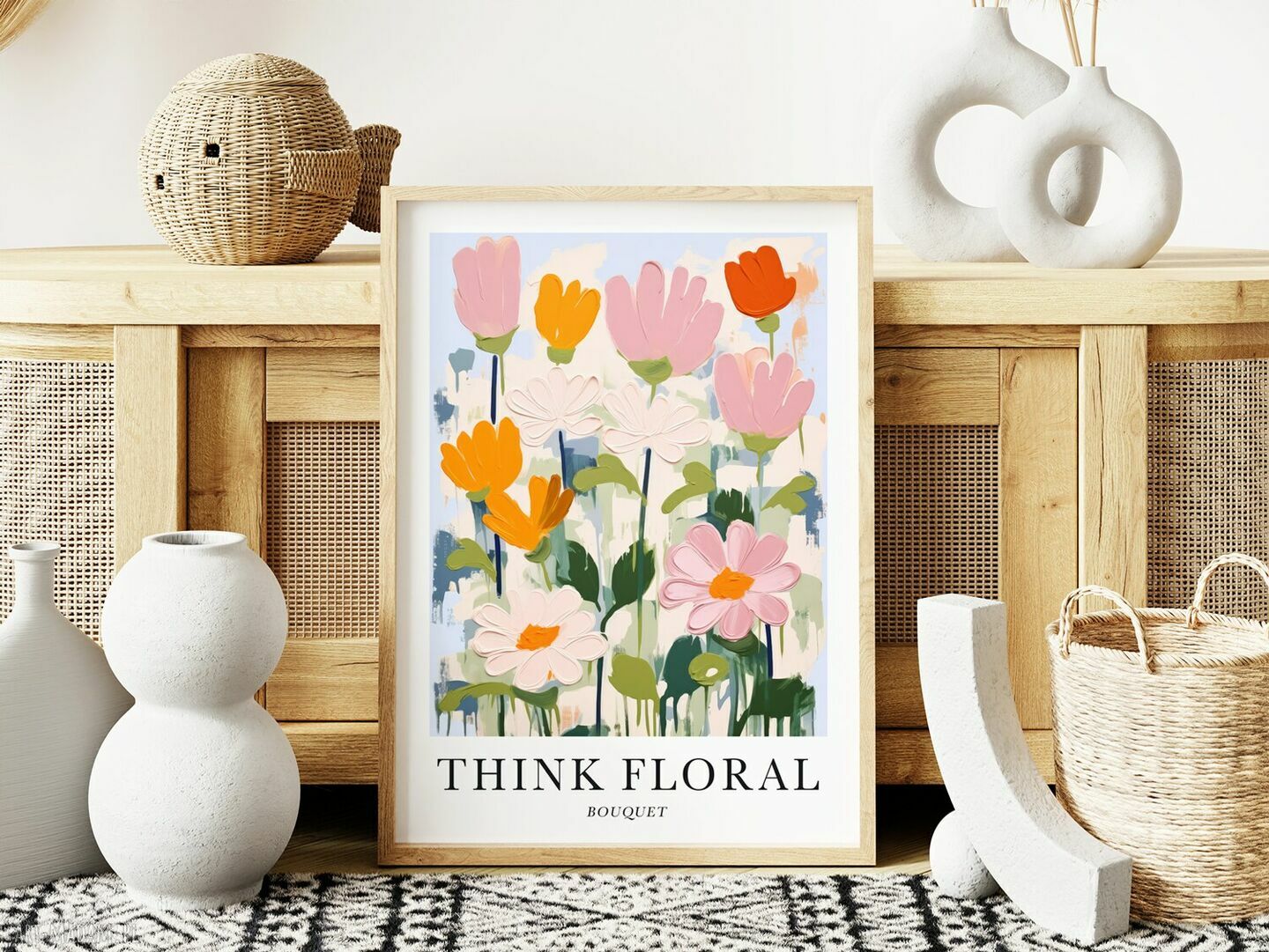 Plakat kwiatowy botaniczny 30x40 cm - elegancka dekoracja do domu