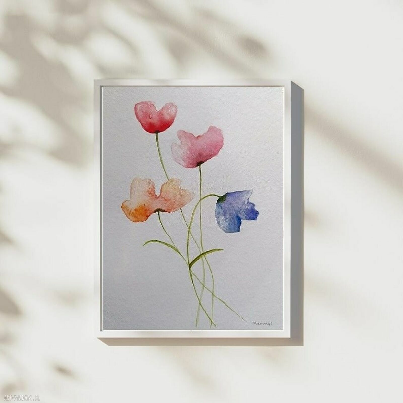Kwiaty - akwarela formatu 32/24 cm Paulina Lebida