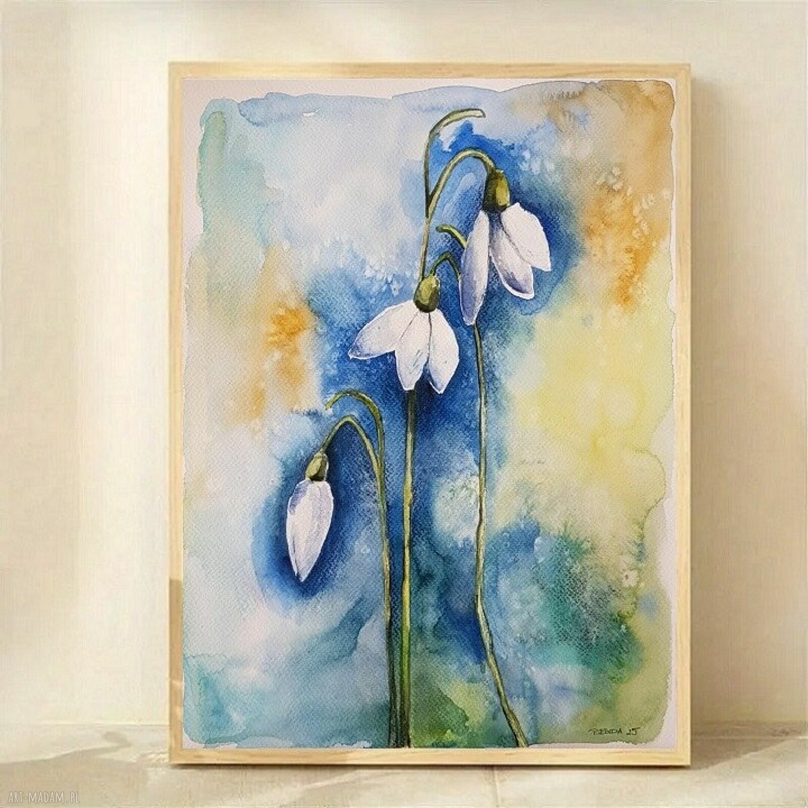 Kwiaty - akwarela formatu 40/30 cm