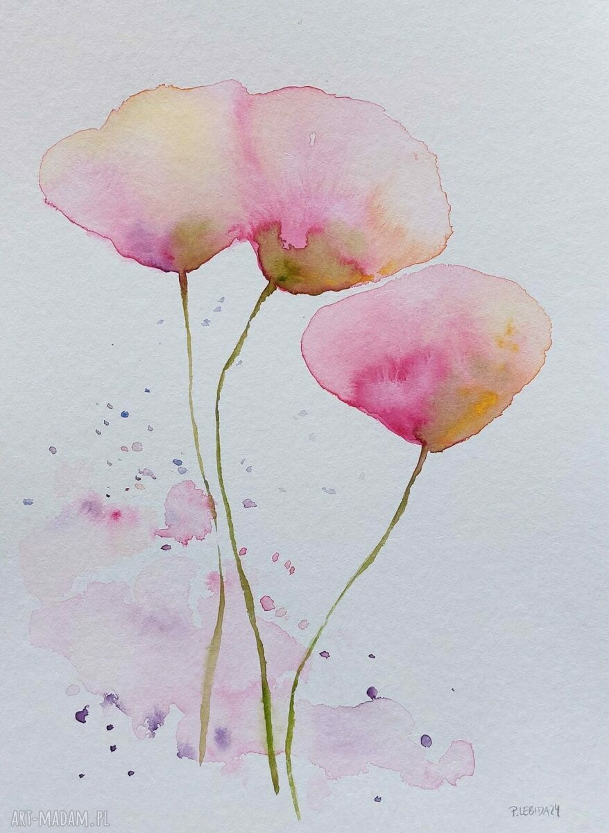 Kwiaty - akwarela 32/24 cm Paulina Lebida