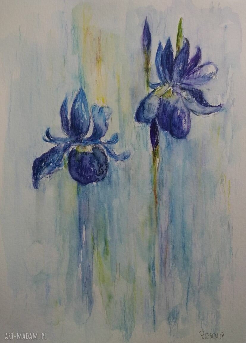Kwiaty - akwarela w formacie A4