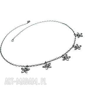 katia i krokodyl choker silver flower - naszyjnik