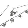 ręcznie robione naszyjniki srebro choker /silver flower/ -