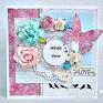 hand made scrapbooking kartki kwiaty dla młodych