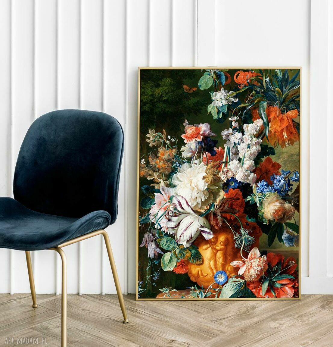 Kwiaty vintage - plakat roślinny Hogstudio