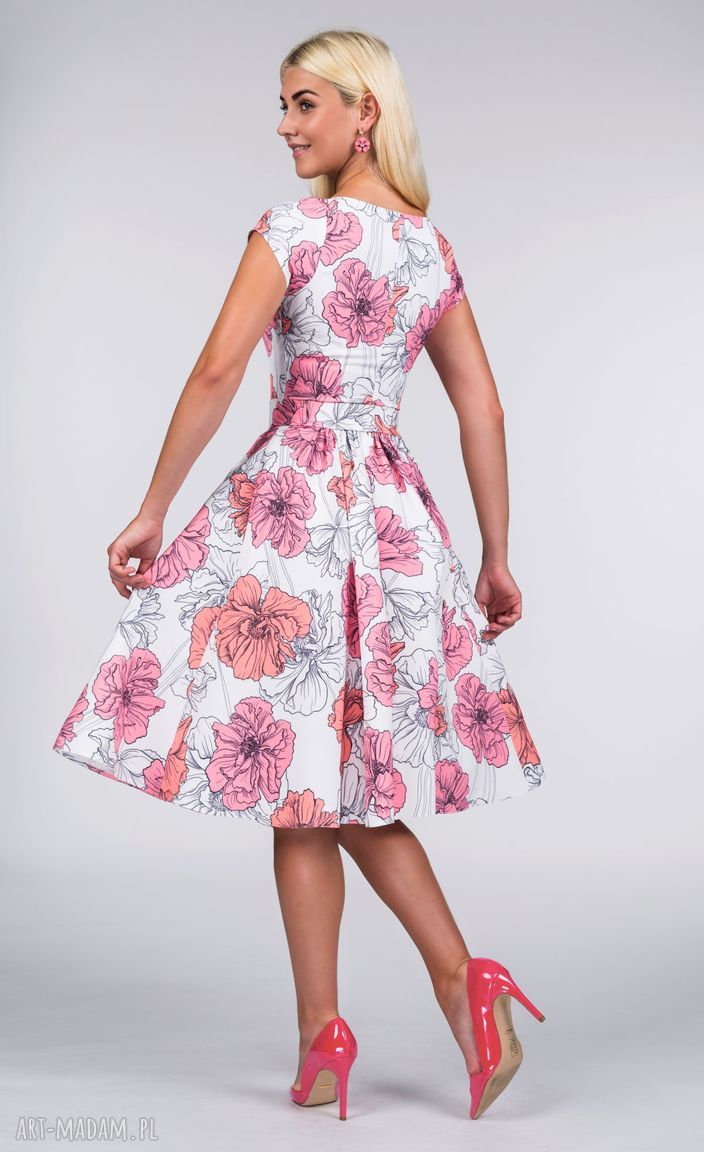 Sukienka MARIE Midi Rozetka handmade