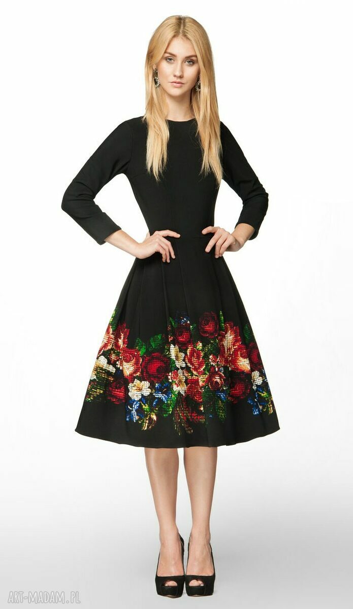 Sukienka RITA Midi Celia (czarna) HandMade