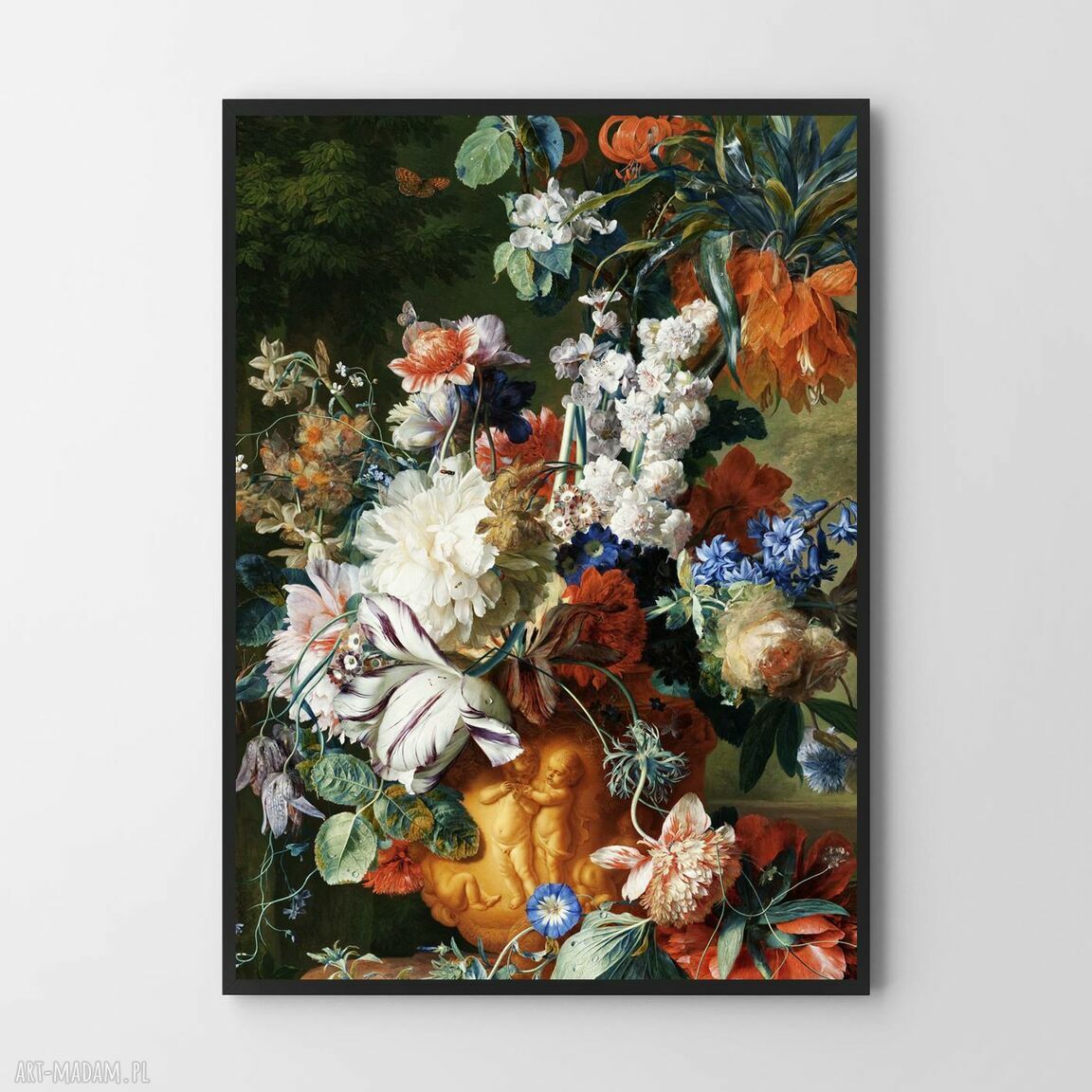 Kwiaty vintage - plakat roślinny Hogstudio