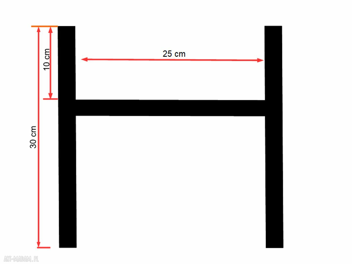 Ręcznie wykonany kwietnik z litego dębu brąz do donic max 25 cm - wysokość 30 cm