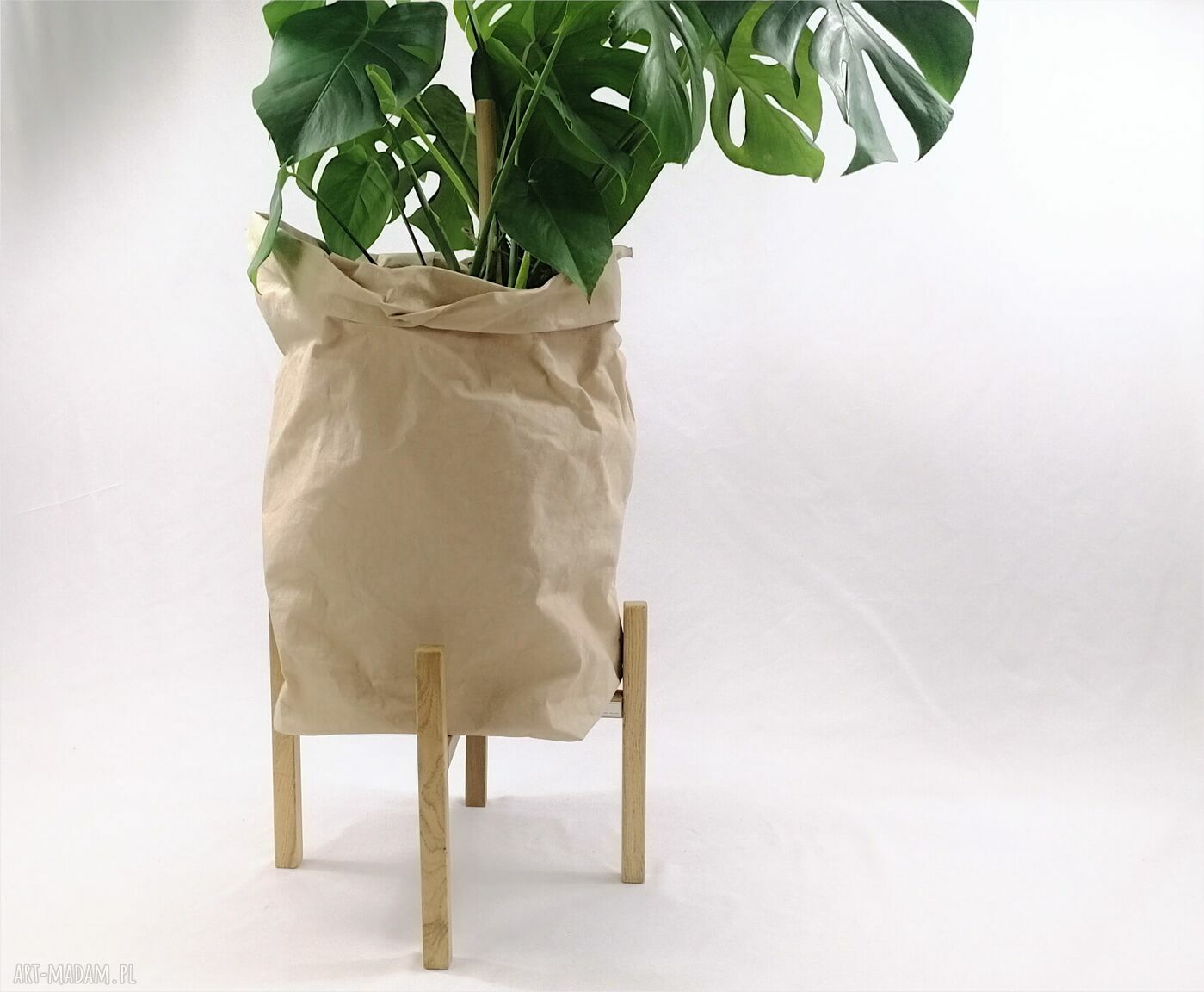 Kwietnik drewniany dębowy do donic max 30 cm (wysokość 30 cm)