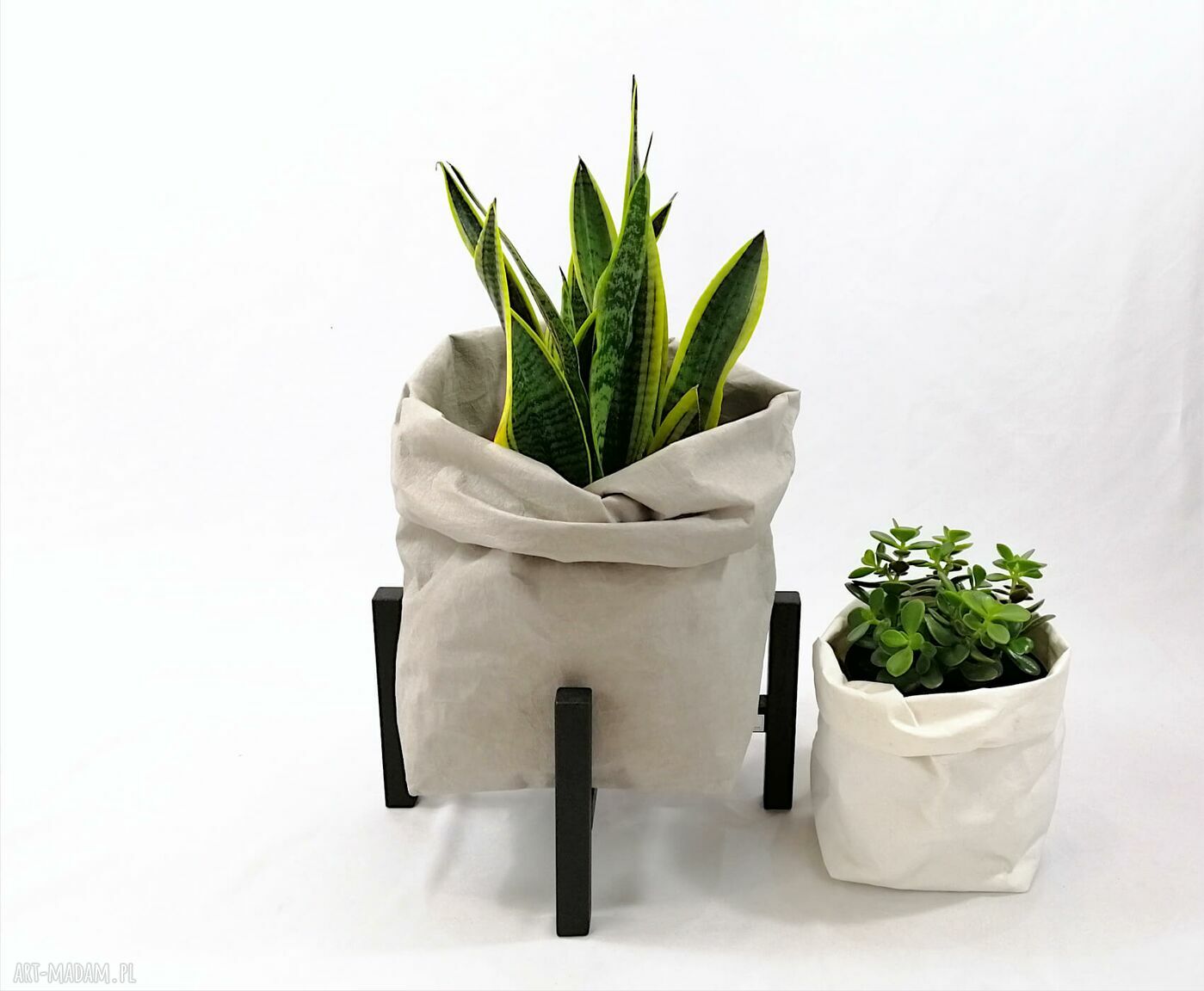 Kwietnik stojak na kwiaty dąb natural - do donic max 20 cm, wysokość 20 cm