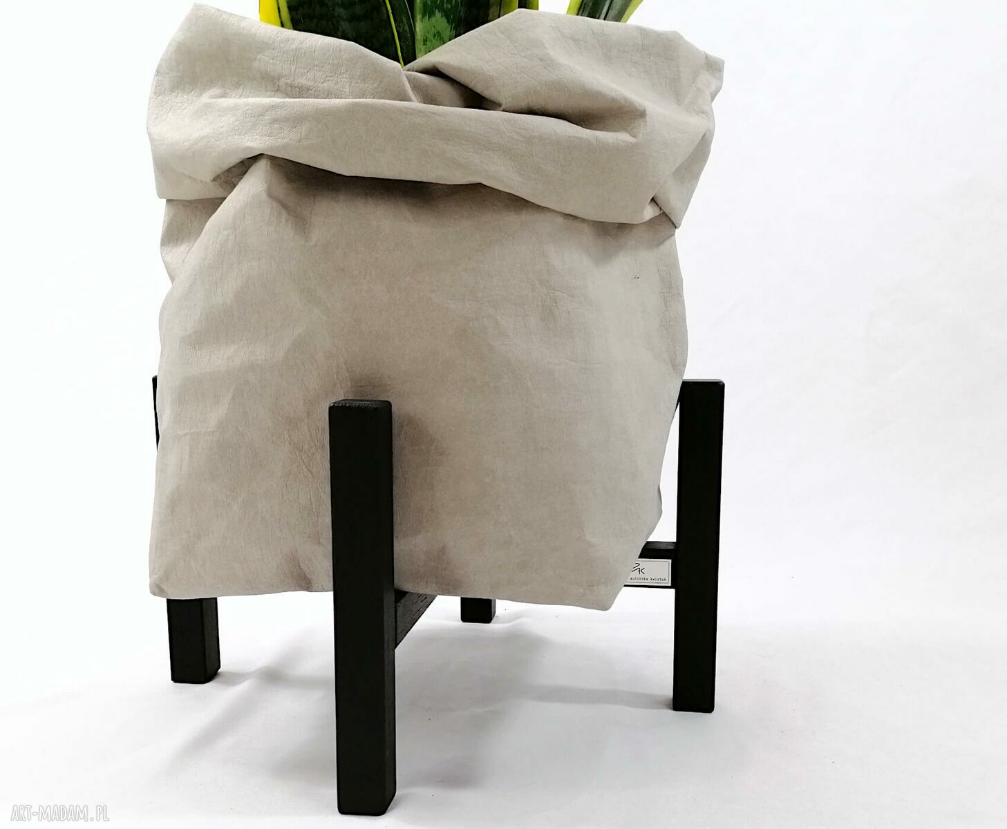 Kwietnik stojak na kwiaty dąb natural - do donic max 20 cm, wysokość 20 cm
