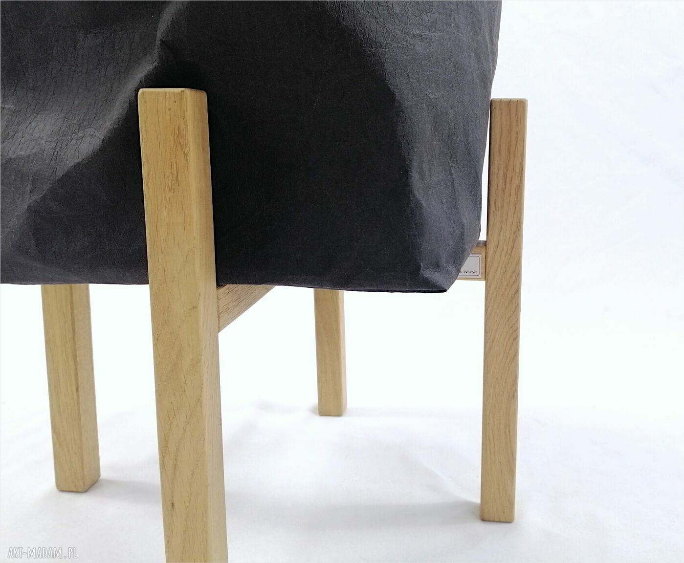 Kwietnik - stojak na kwiaty z litego dębu natural do donic max 25 cm (h30)