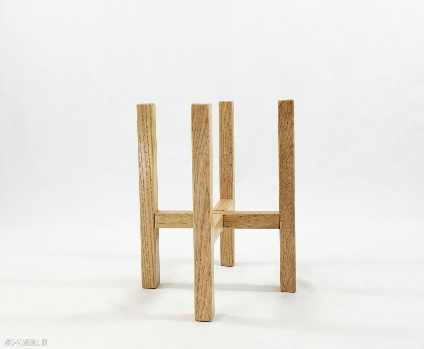 Kwietnik z dębu natural do donic max 25 cm - 30 cm wysokości