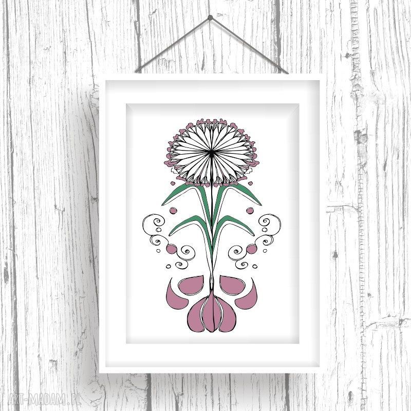 Kwitnące Zioło - art print czosnek do kuchni