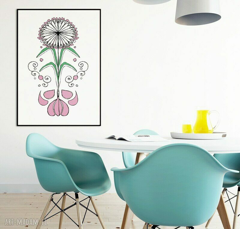 Kwitnące Zioło - art print czosnek do kuchni