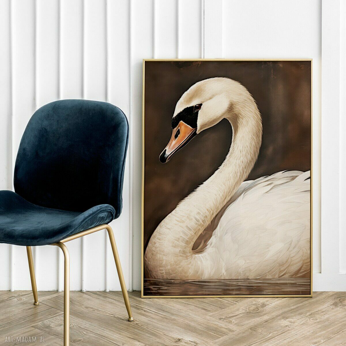 Plakat Łabędź Natura - format A4 Hogstudio