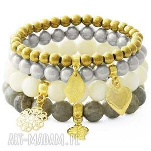 gray cream & golden set