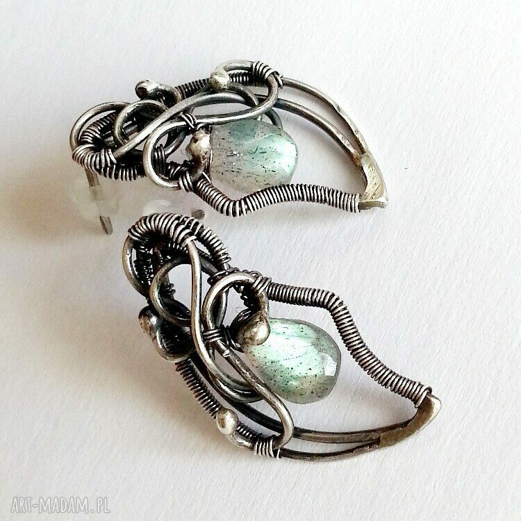 kolczyki: Kolczyki mgliste Handmade