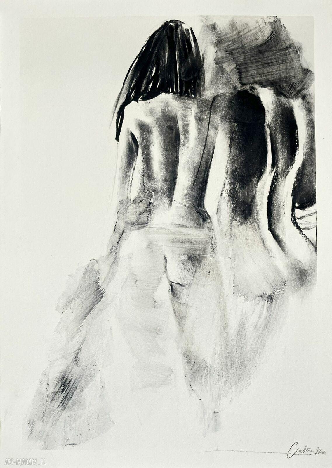 Ladies - obraz nad łóżko do sypialni 30x42 cm inkografia Louka