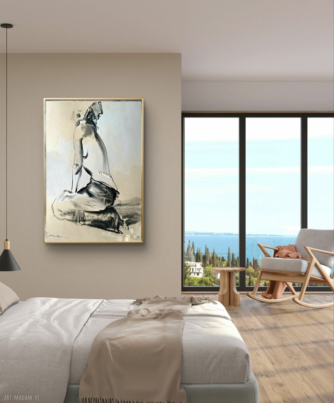 Obraz „Lady” 100x70 cm - gotowy do powieszenia, grafika kobieca