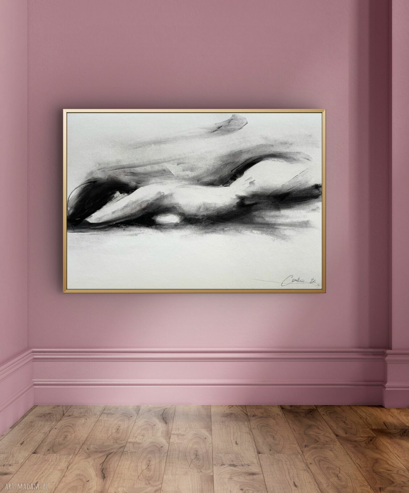 Lady 100x70 - obraz nad łóżko i do salonu, inkografia giclee