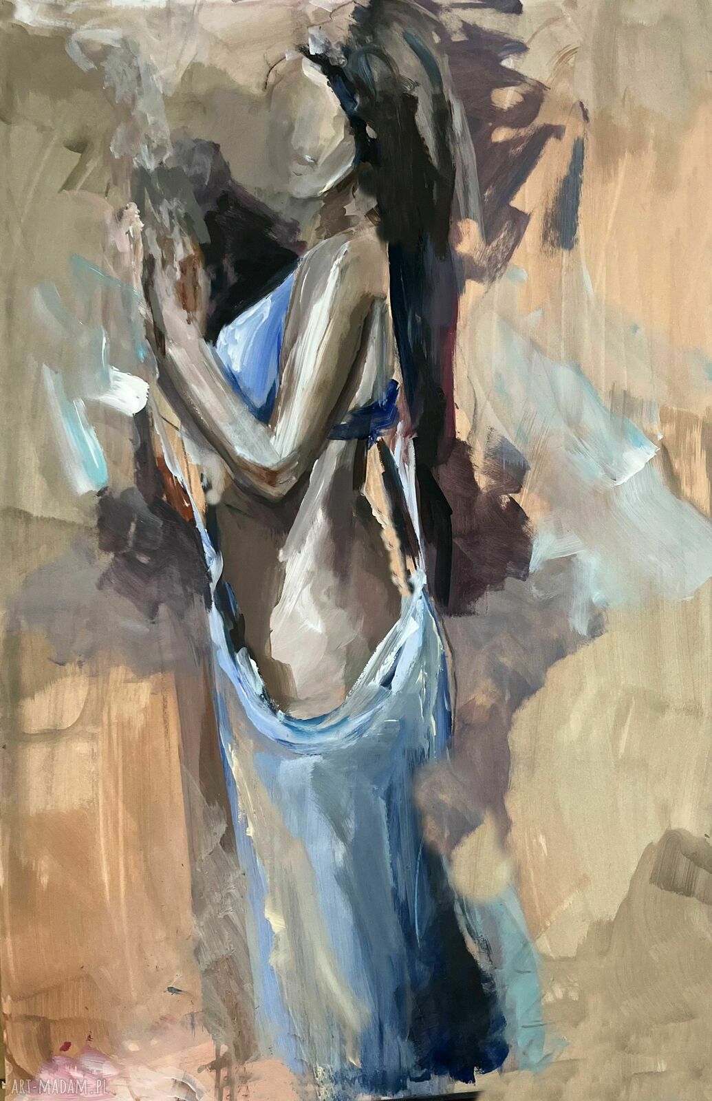 Lady - oryginalny obraz kobiecy 100x70 do sypialni