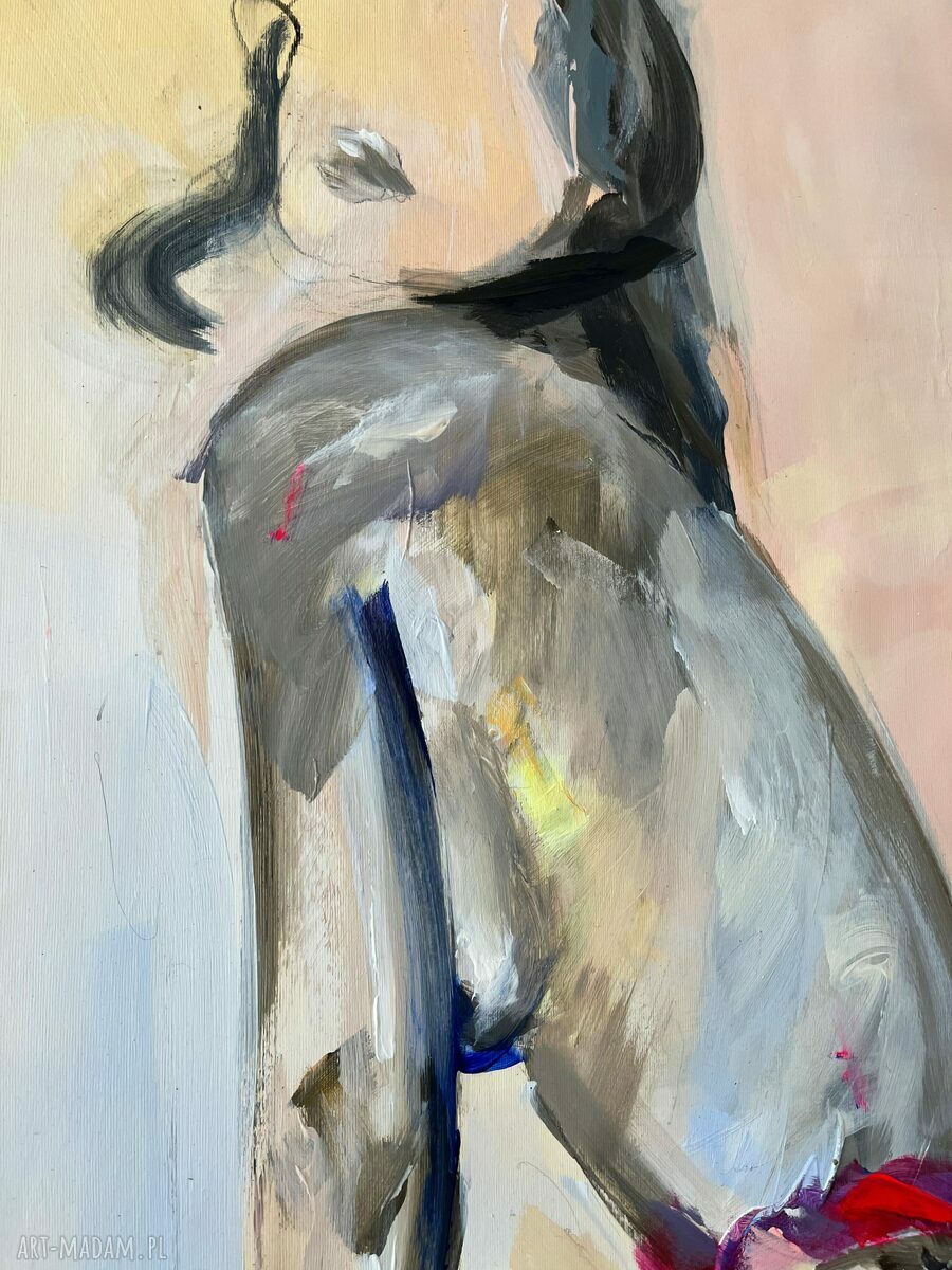 Lady - duży obraz kobiety 100x70 cm Louka