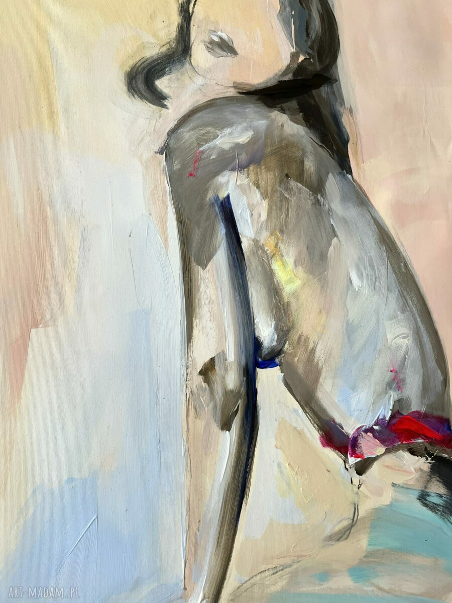 Lady - duży obraz kobiety 100x70 cm Louka