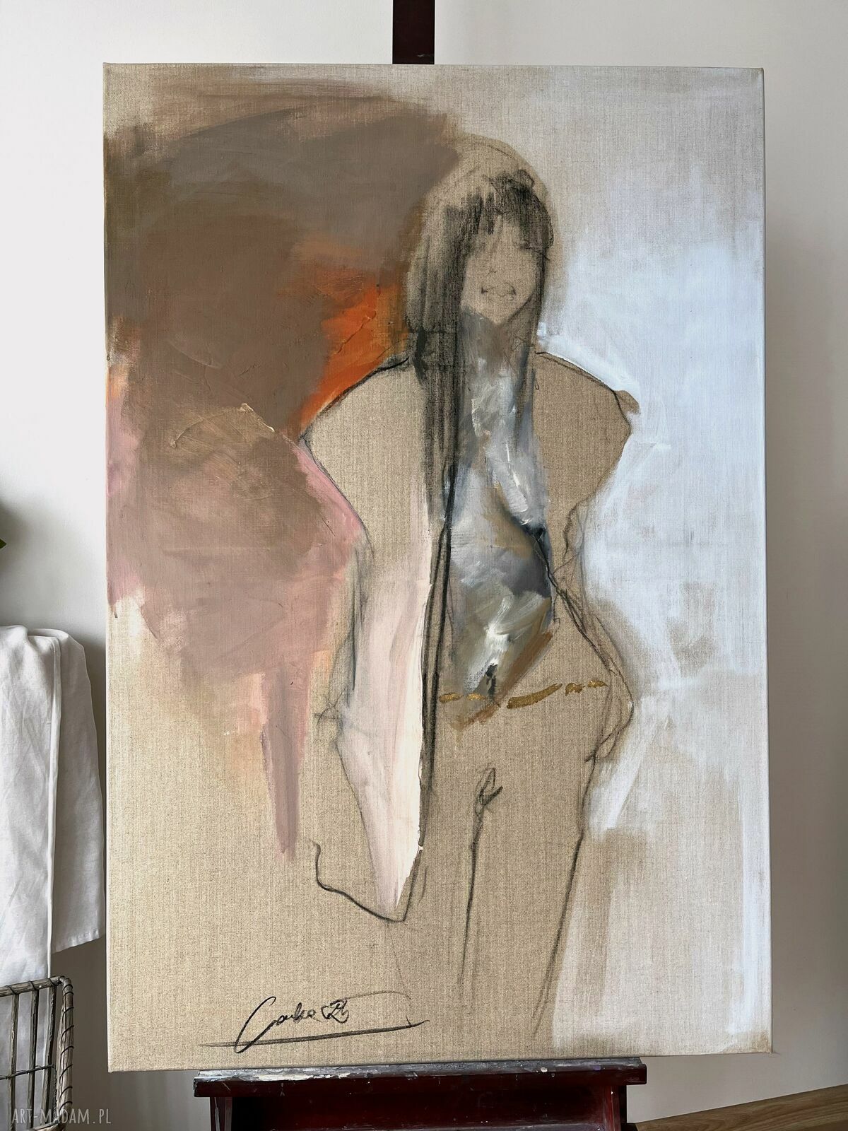 Lady - obraz na płótnie 120x80 cm Louka do salonu i sypialni