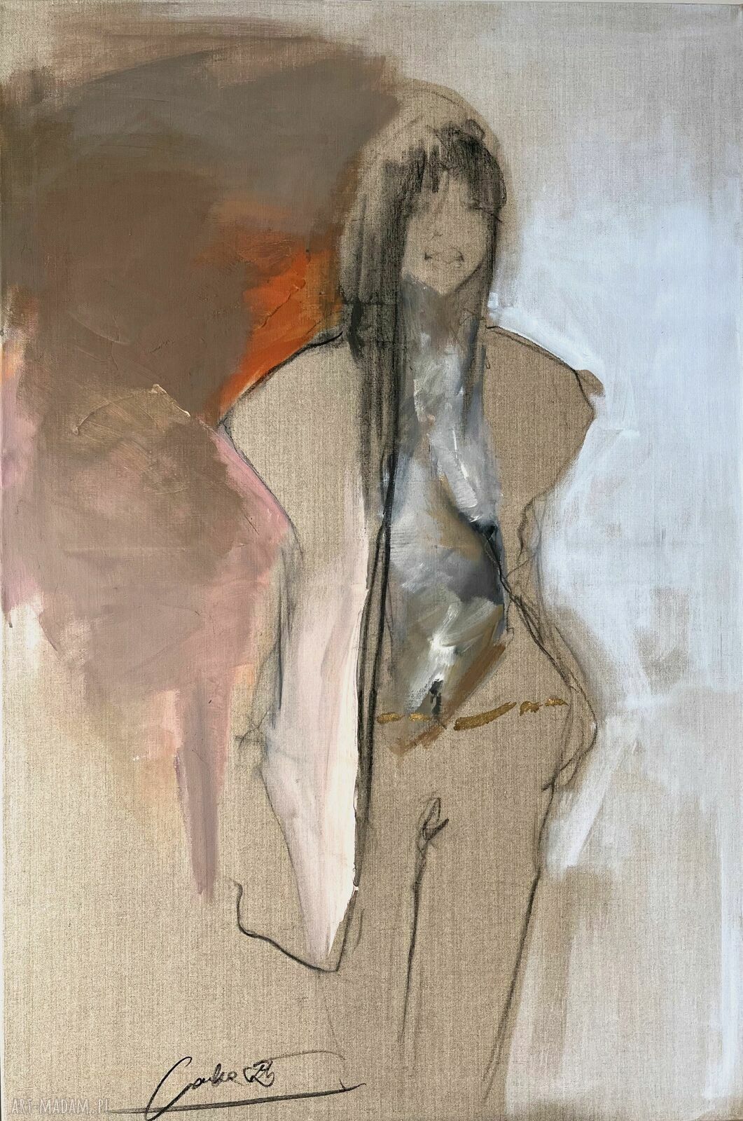 Lady - obraz na płótnie 120x80 cm Louka do salonu i sypialni